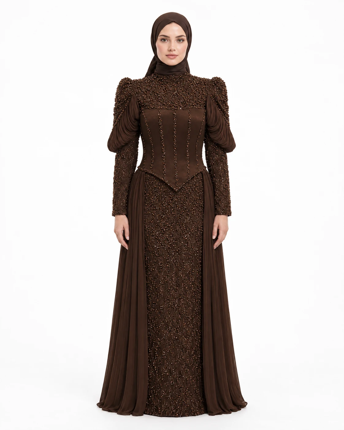 CHOCOLATE CORSET GOWN — Чоколадна